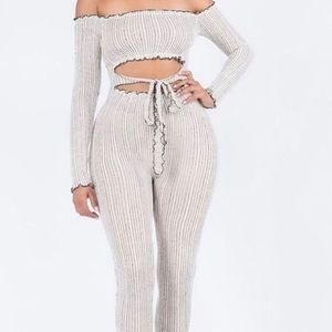 Stripped jumpsuit